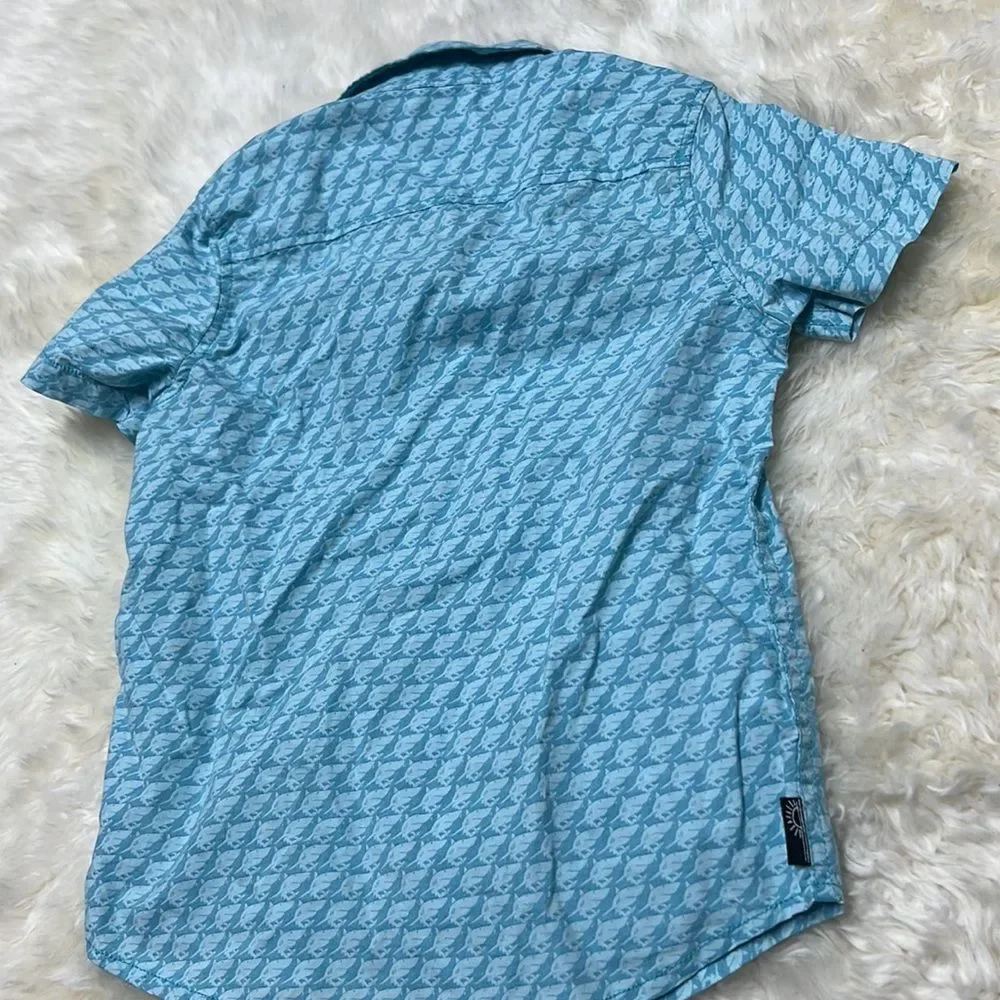 Worn once - Gymboree Boys Short Sleeve Summer Button Down Shirt
